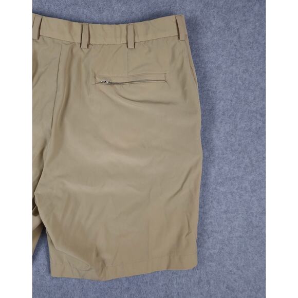 Brooks Brothers Shorts Mens Size 38 Flat Front Chino Golf Tan Khaki - Picture 5 of 15